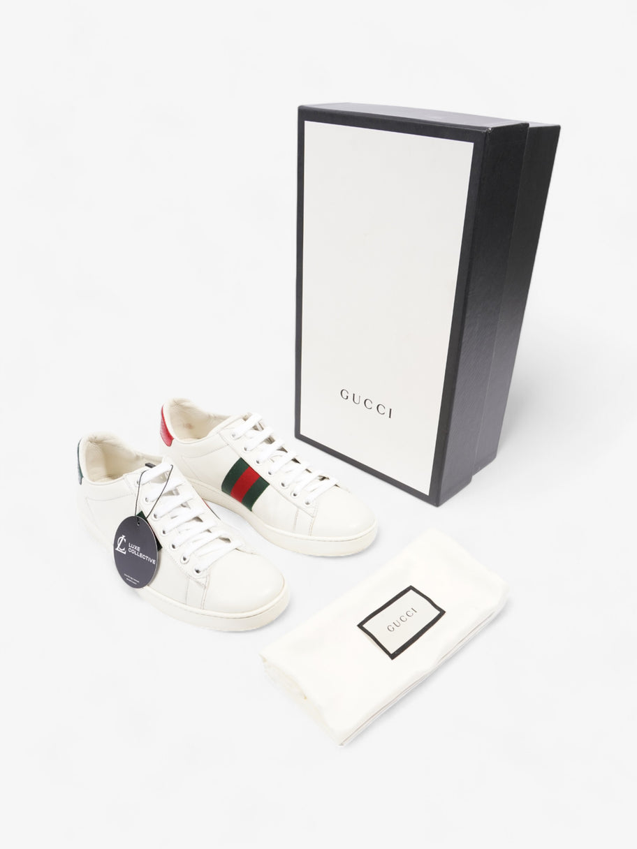 Gucci Ace Embroidered Bee White / Green / Red Leather EU 38.5 UK 5.5 Image 10