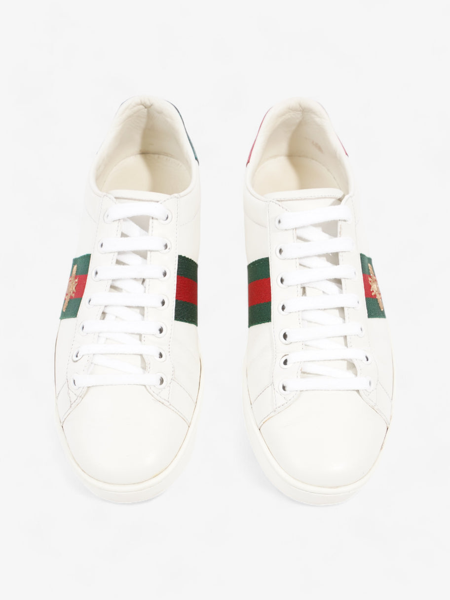 Gucci Ace Embroidered Bee White / Green / Red Leather EU 38.5 UK 5.5 Image 8