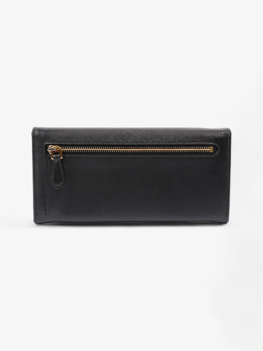 Continental Wallet Black Saffiano Leather Image 4