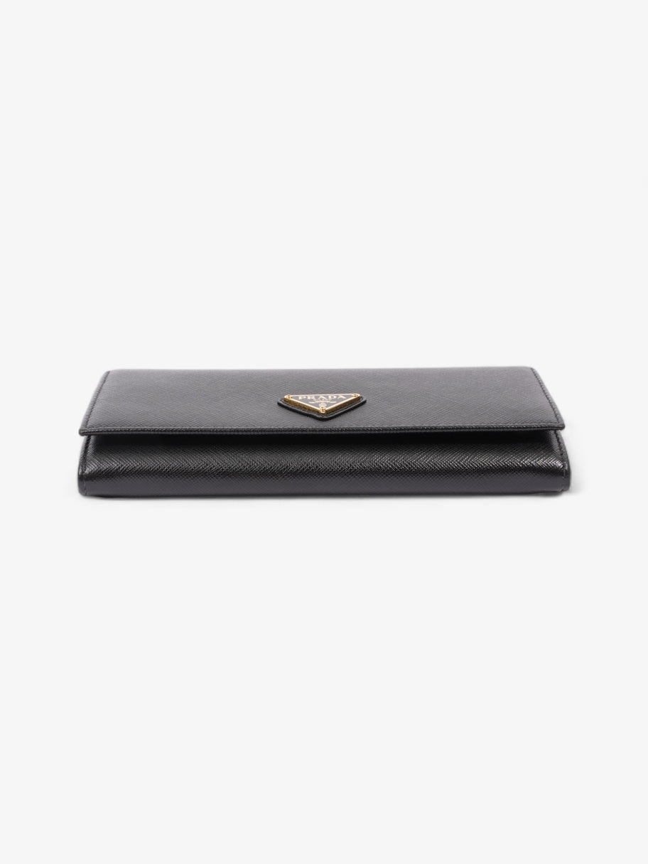 Continental Wallet Black Saffiano Leather Image 6