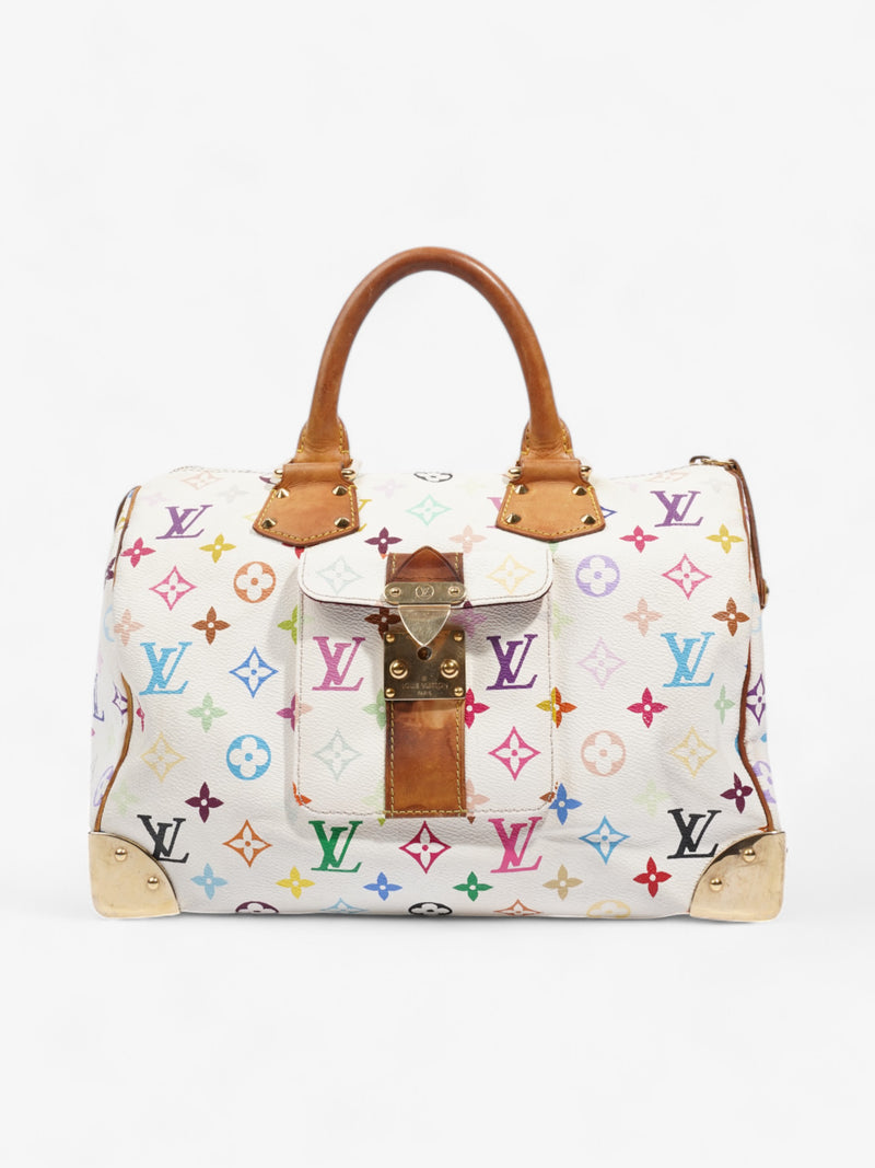  Louis Vuitton Murakami Speedy Monogram Multicolour / White Canvas 30