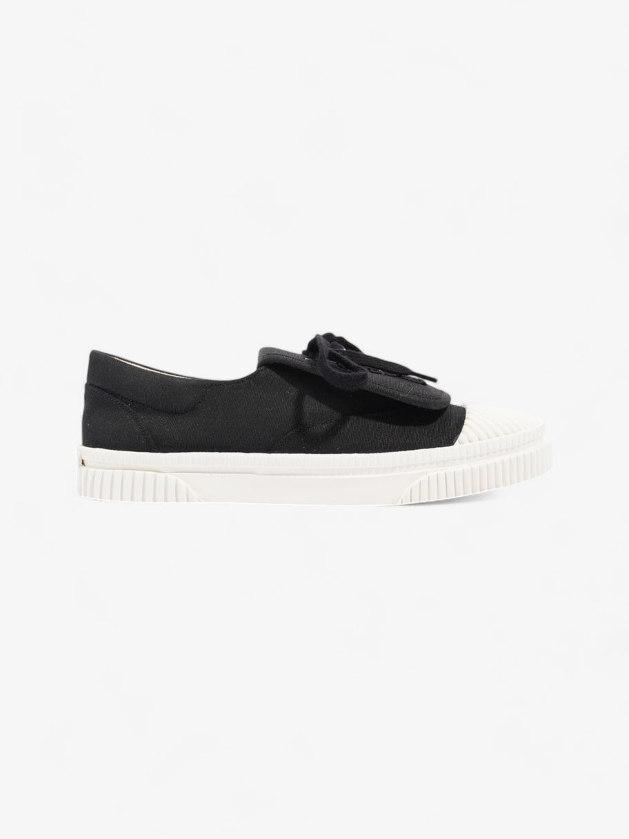 Loewe Anagram Flap Sneaker Black / White Canvas EU 38 UK 5 Image 1