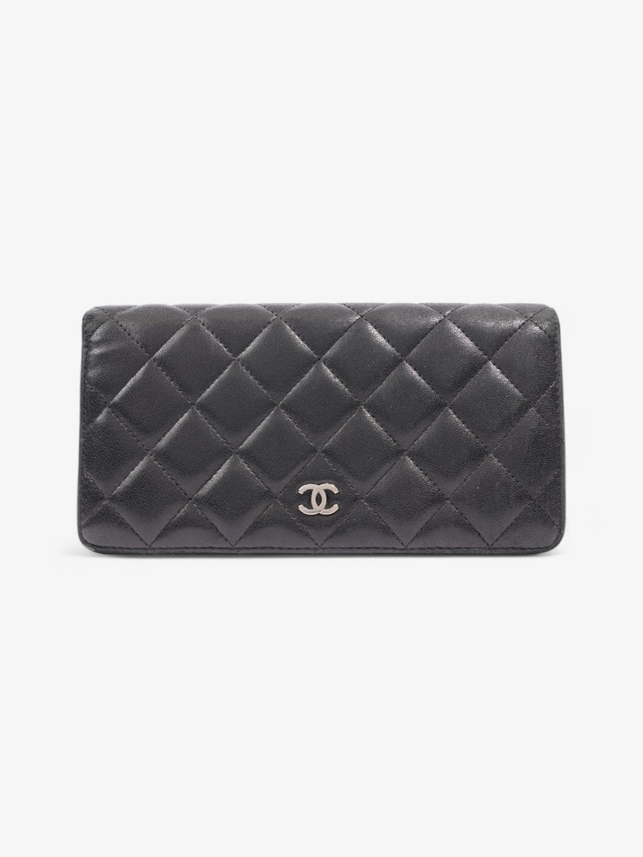 Chanel Classic Wallet Black Lambskin Leather Image 1