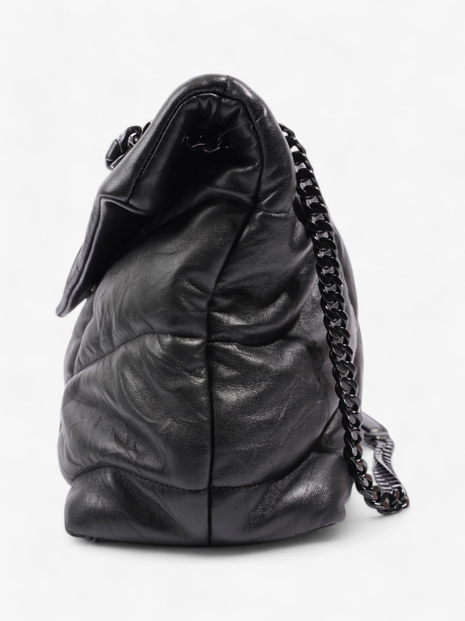 Saint Laurent Lou Lou Puffer Black Nappa Leather Large Image 3