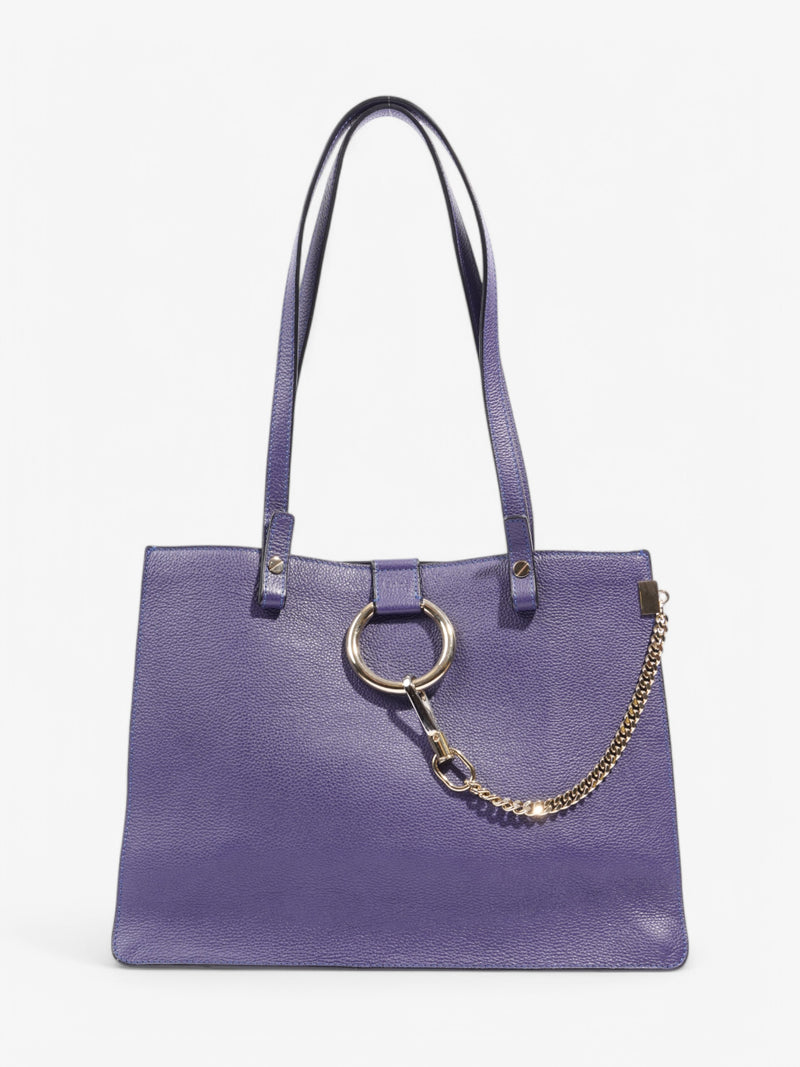  Chloe Faye Tote Blue Leather