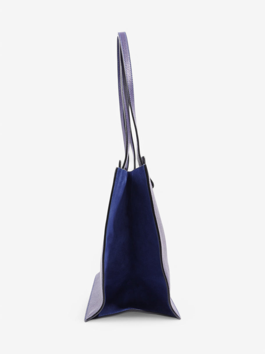 Chloe Faye Tote Blue Leather Image 5