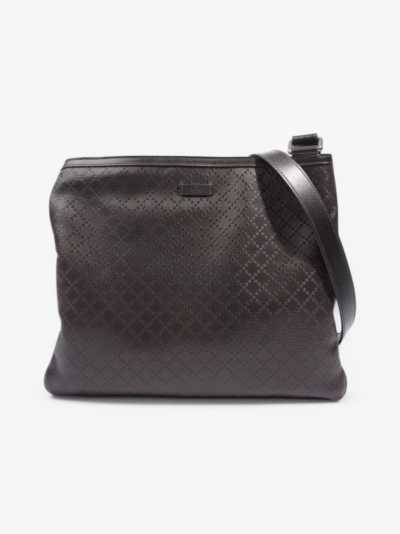  Gucci GG Imprime Messenger Dark Brown Coated Canvas