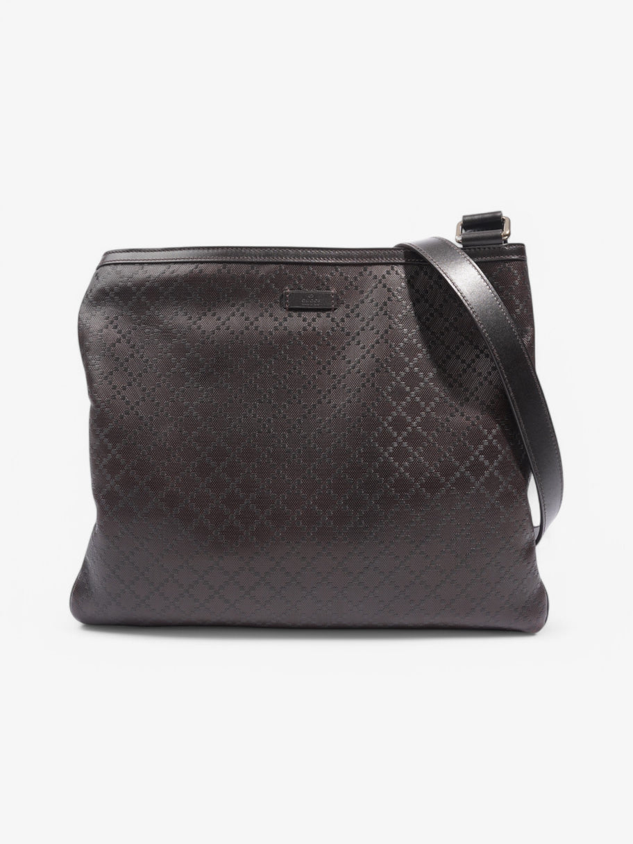 Gucci GG Imprime Messenger Dark Brown Coated Canvas Image 1