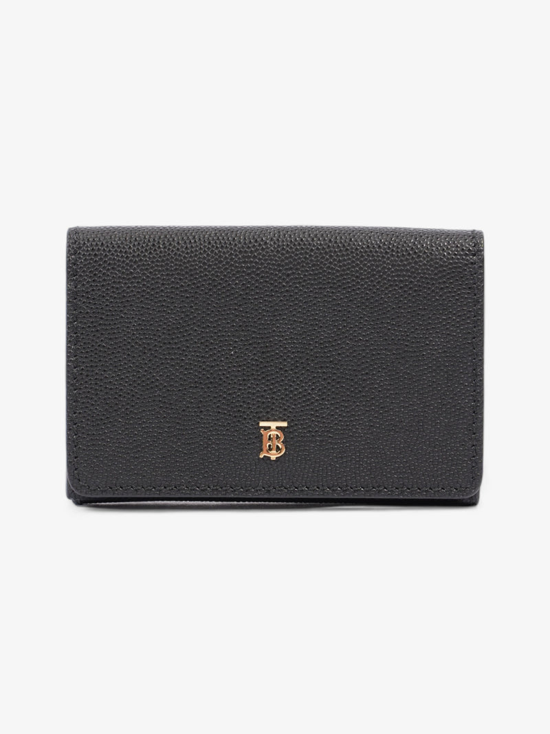  Burberry Lark TB Purse Black Grained Leather