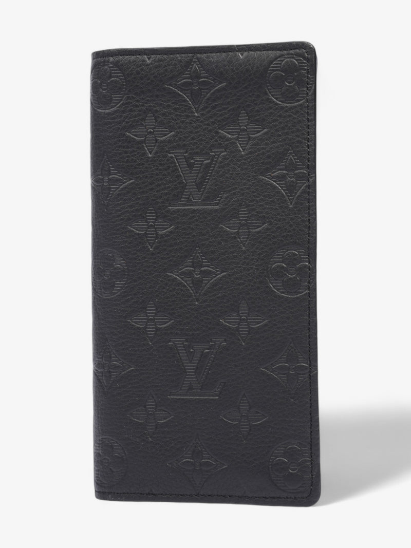  Louis Vuitton Brazza Wallet Black Monogram Vachetta Leather