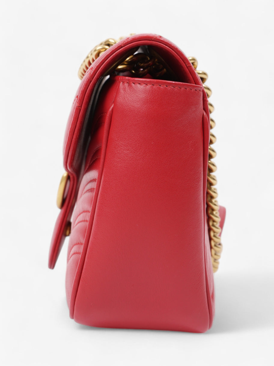 Gucci GG Marmont Red Matelasse Leather Small Image 3