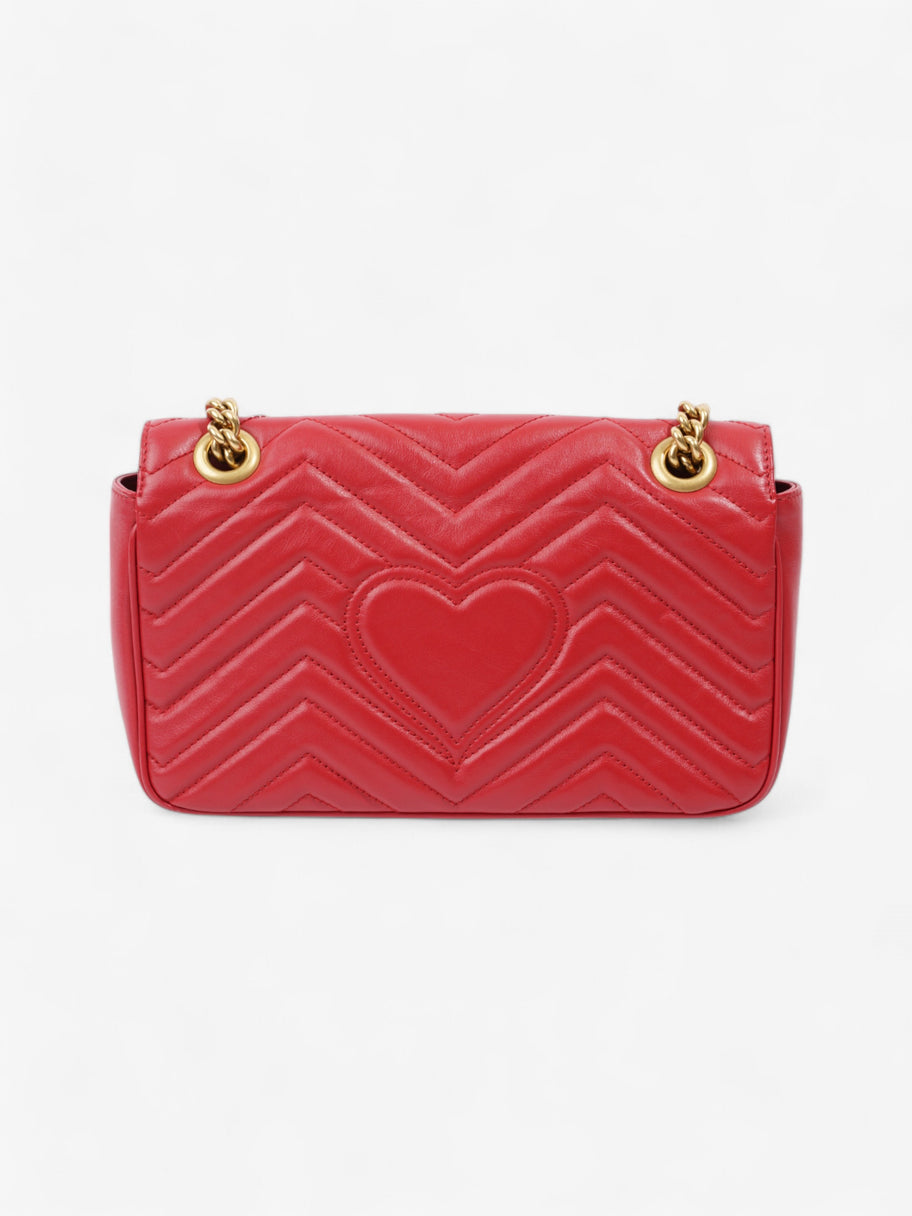 Gucci GG Marmont Red Matelasse Leather Small Image 4