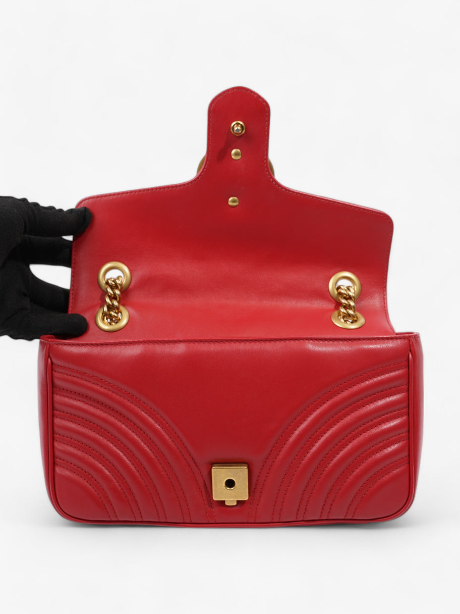 Gucci GG Marmont Red Matelasse Leather Small Image 8