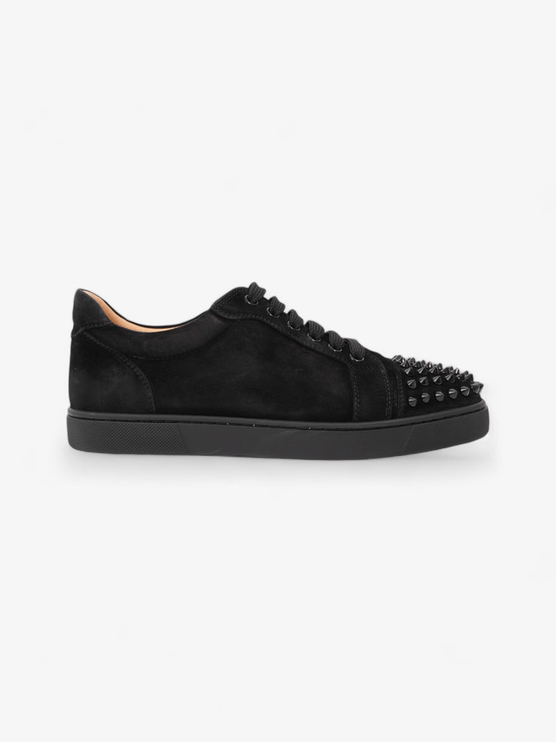  Christian Louboutin Vieira Spikes Sneakers Black Suede EU 38 UK 5