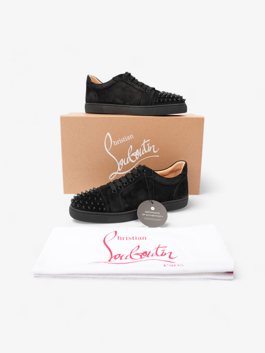 Christian Louboutin Vieira Spikes Sneakers Black Suede EU 38 UK 5 Image 10