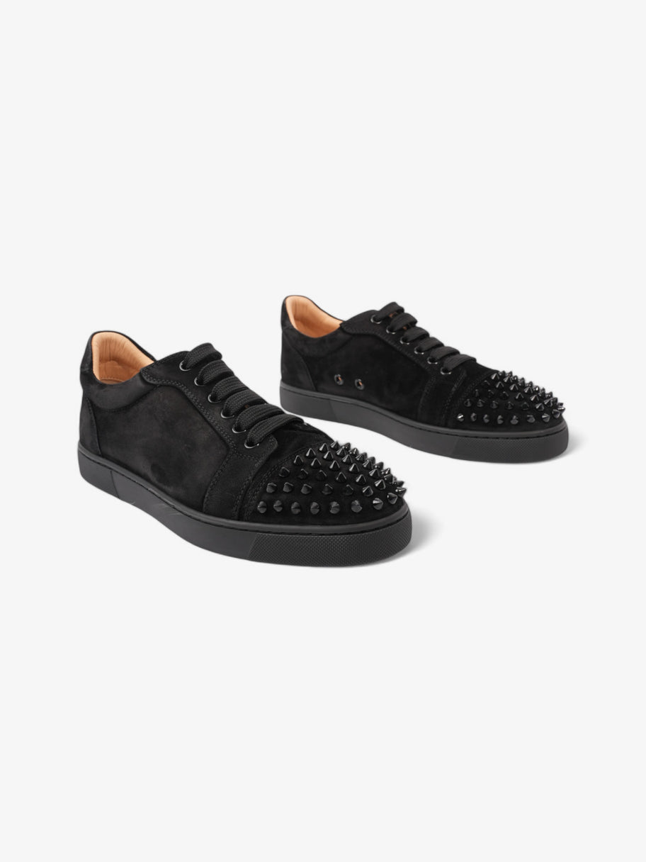 Christian Louboutin Vieira Spikes Sneakers Black Suede EU 38 UK 5 Image 2