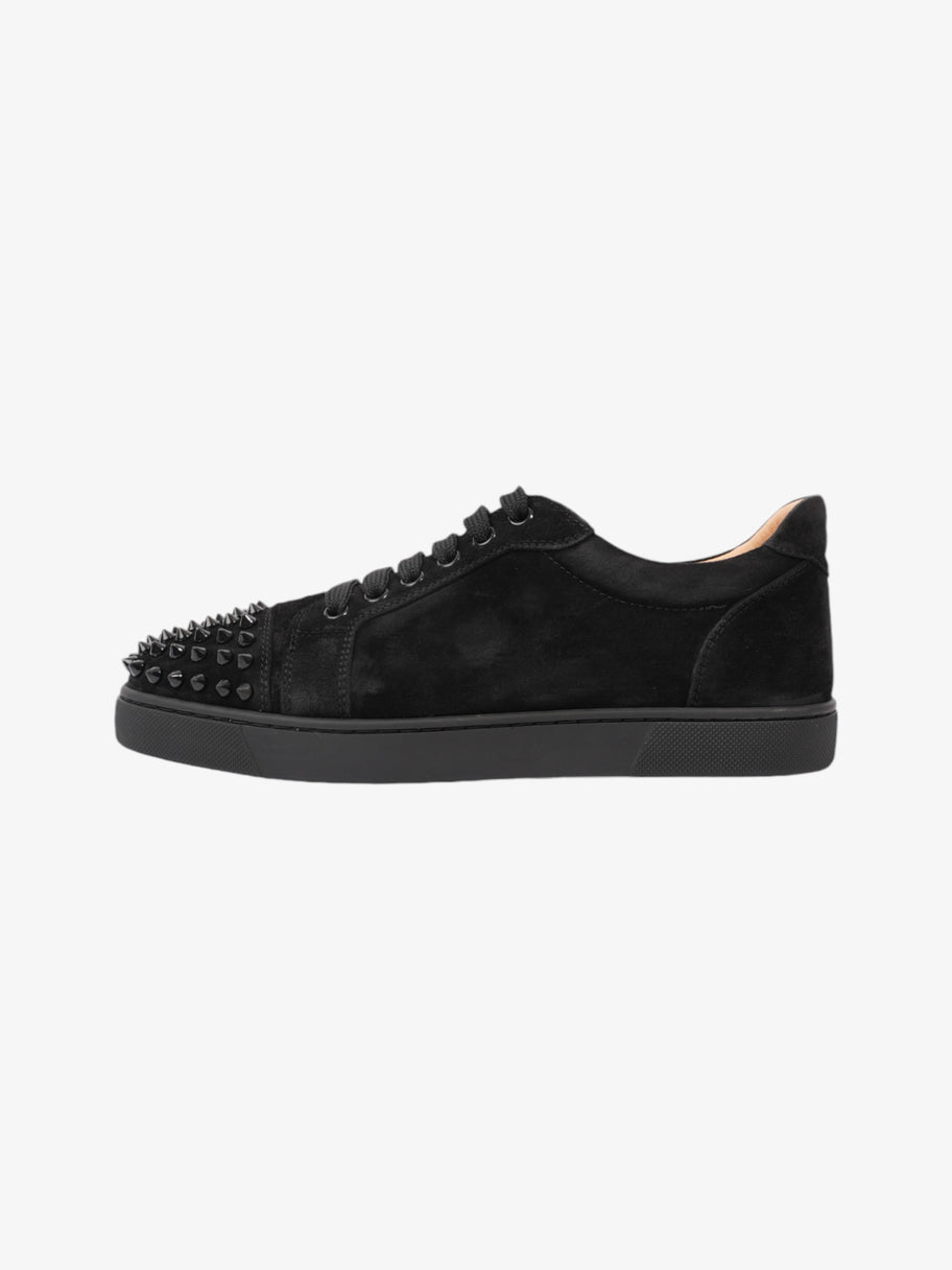 Christian Louboutin Vieira Spikes Sneakers Black Suede EU 38 UK 5 Image 5