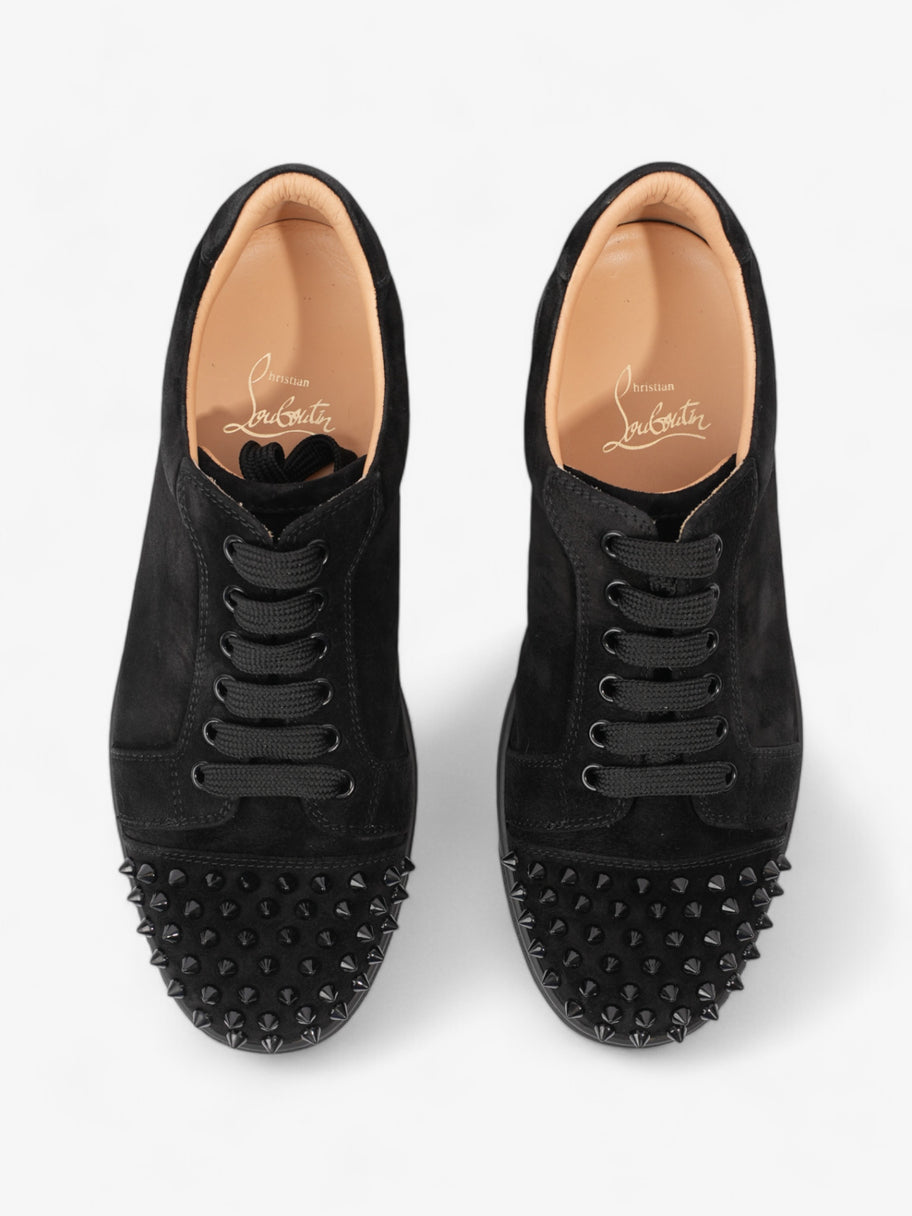 Christian Louboutin Vieira Spikes Sneakers Black Suede EU 38 UK 5 Image 8