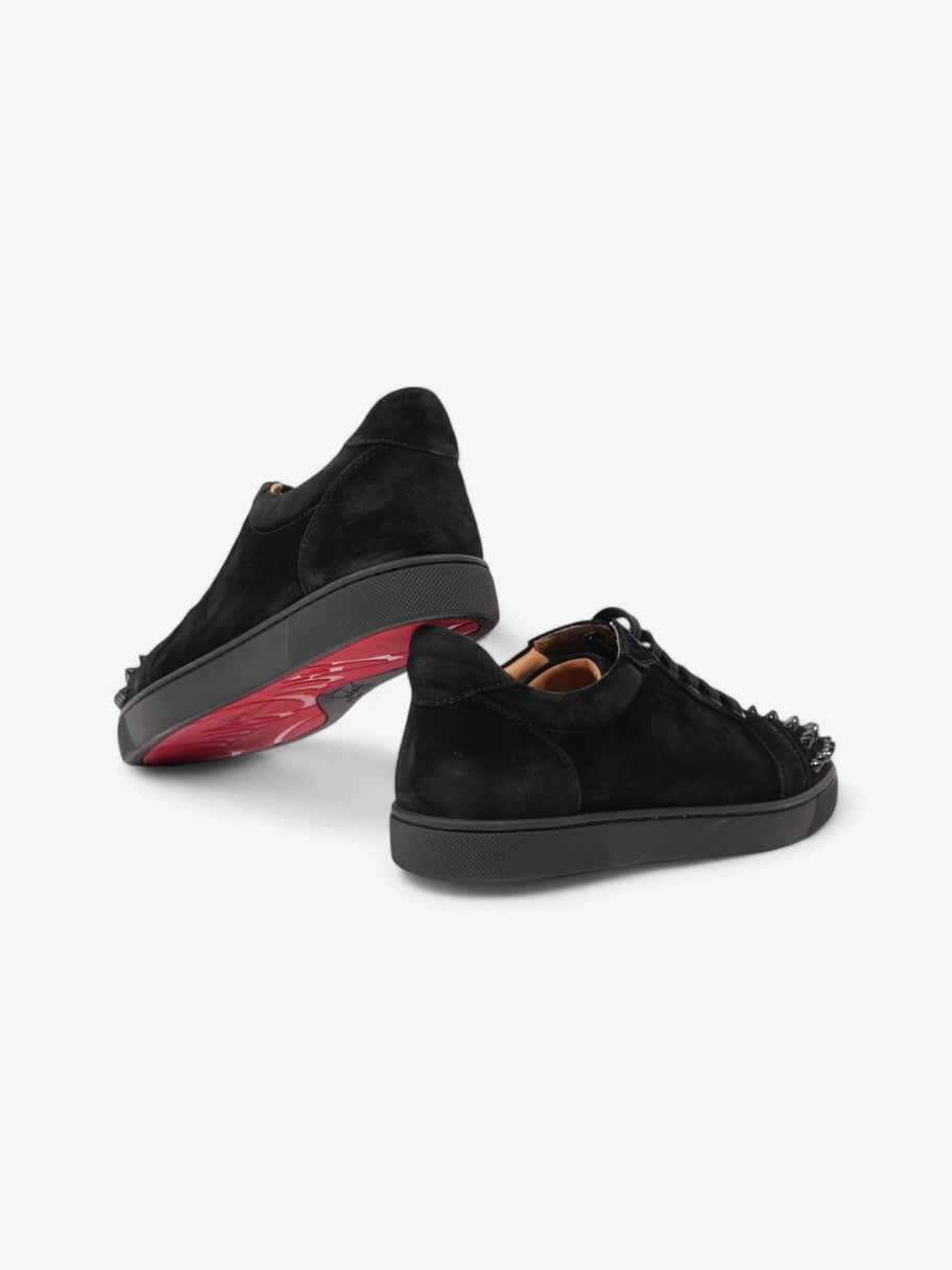 Christian Louboutin Vieira Spikes Sneakers Black Suede EU 38 UK 5 Image 9