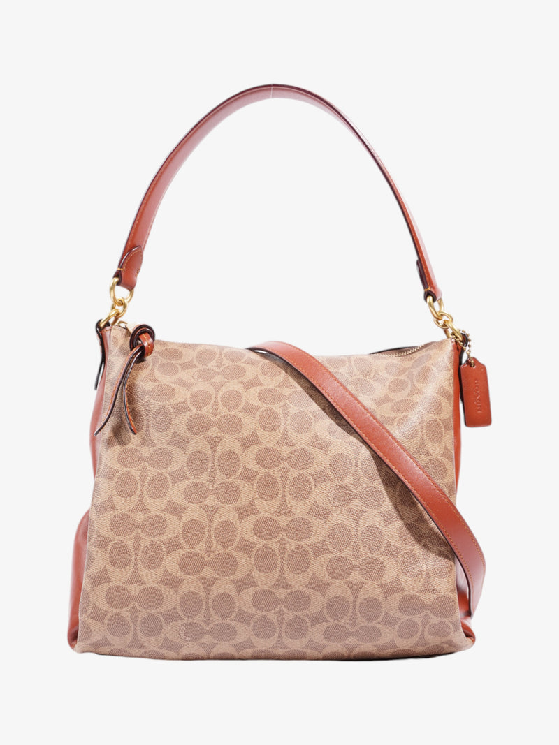  Coach Willow Brown / Beige Coated Canvas