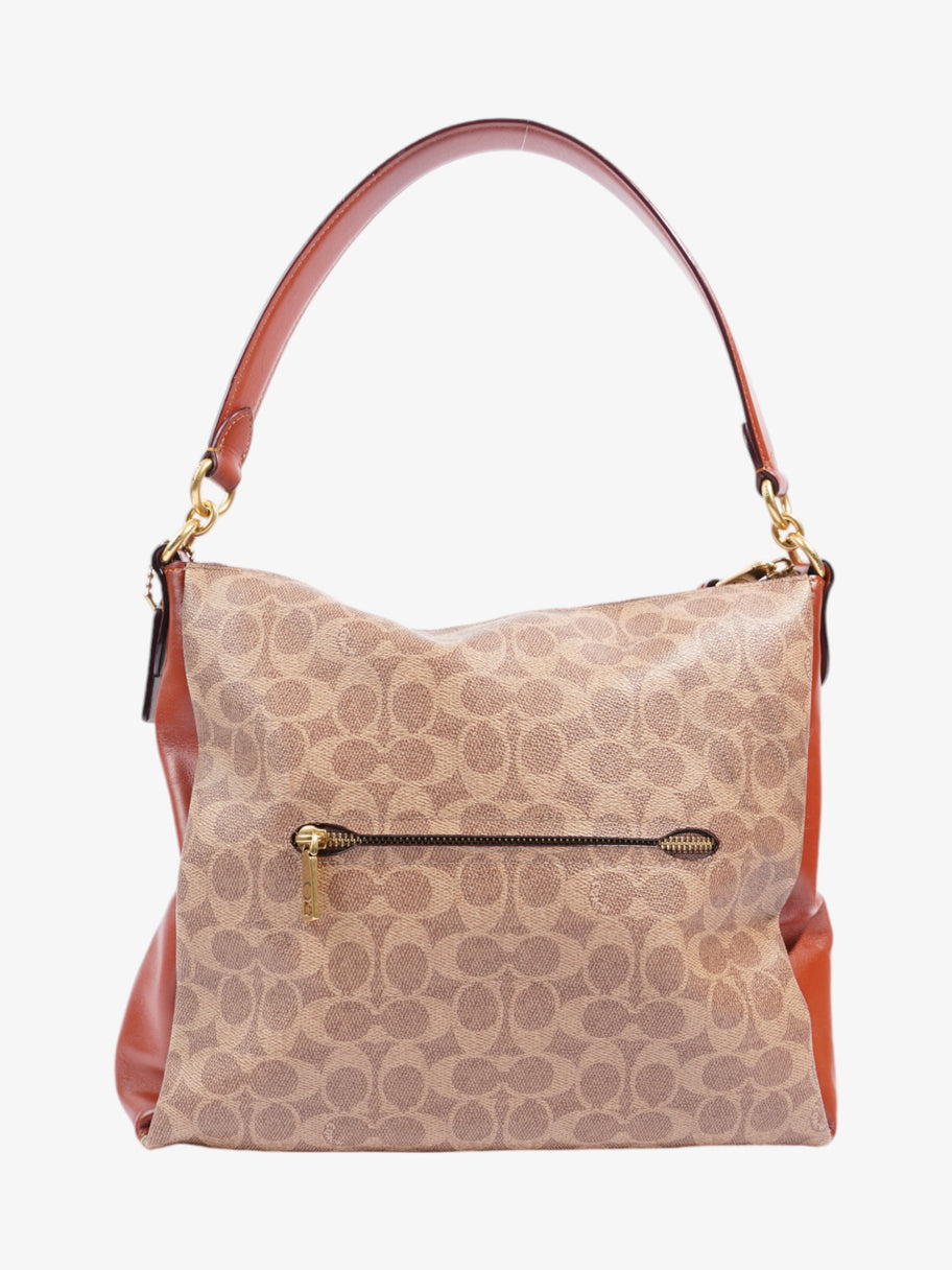 Coach Willow Brown / Beige Coated Canvas Image 4