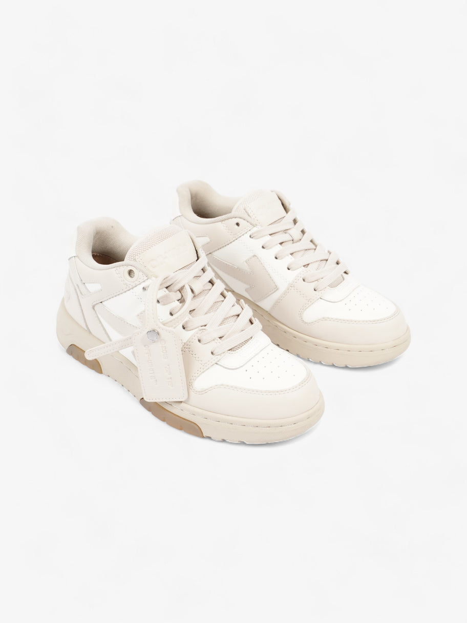 Off White Out Of Office Sneakers White / Beige Leather EU 38 UK 5 Image 2