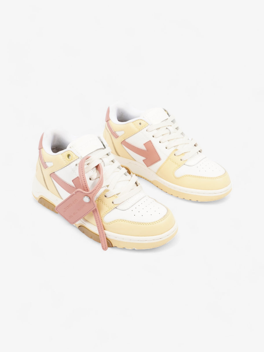 Off White Out Of Office Sneakers White / Yellow  / Pink Leather EU 38 UK 5 Image 2