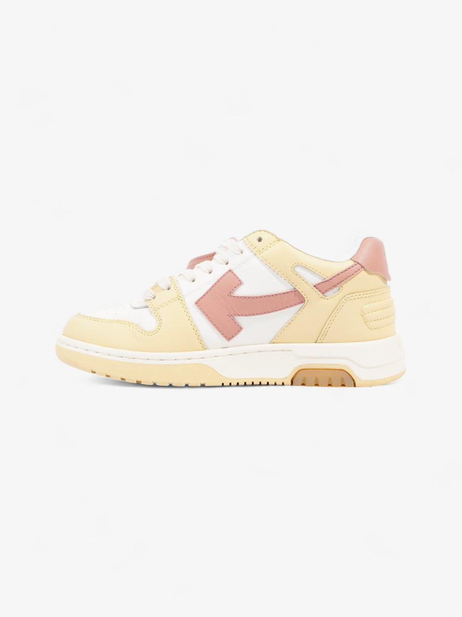 Off White Out Of Office Sneakers White / Yellow  / Pink Leather EU 38 UK 5 Image 3