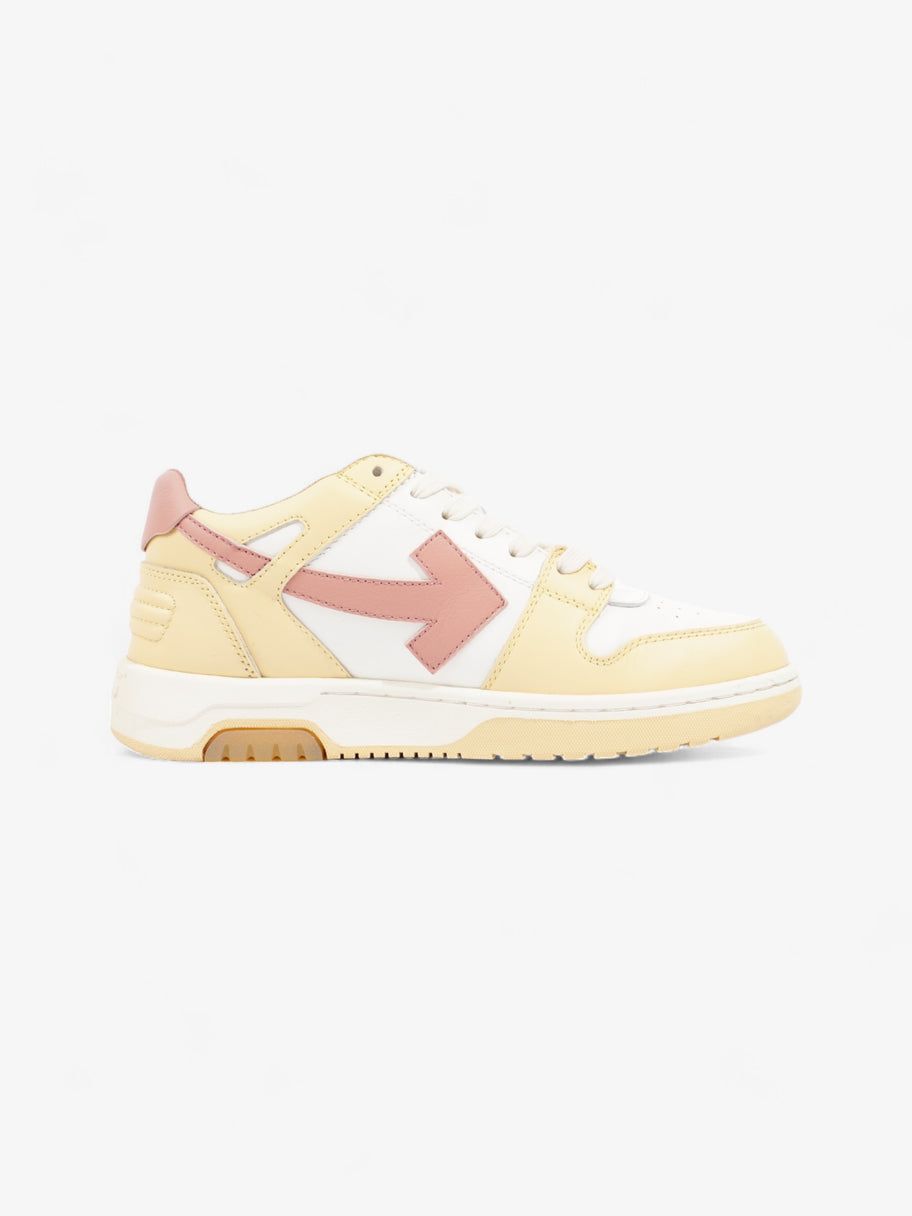 Off White Out Of Office Sneakers White / Yellow  / Pink Leather EU 38 UK 5 Image 4