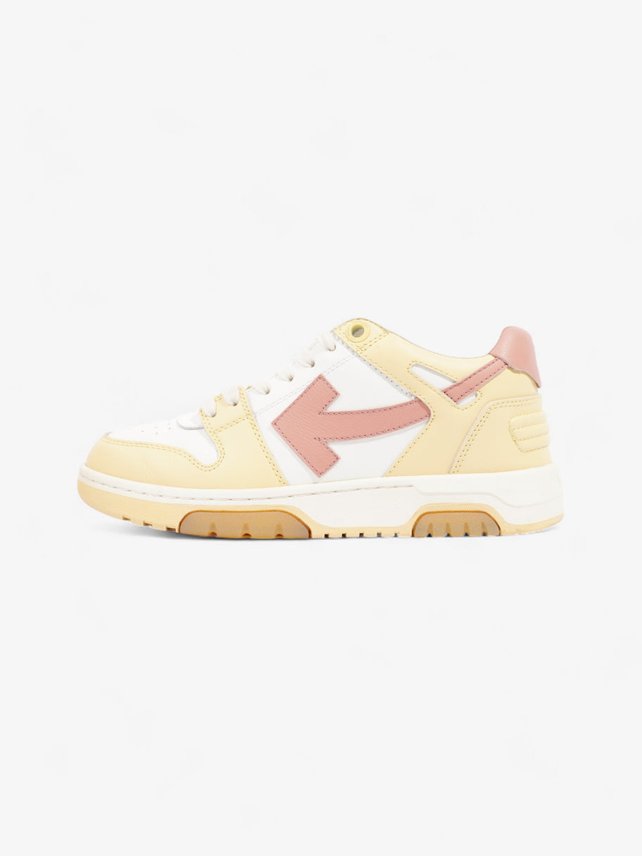 Off White Out Of Office Sneakers White / Yellow  / Pink Leather EU 38 UK 5 Image 5