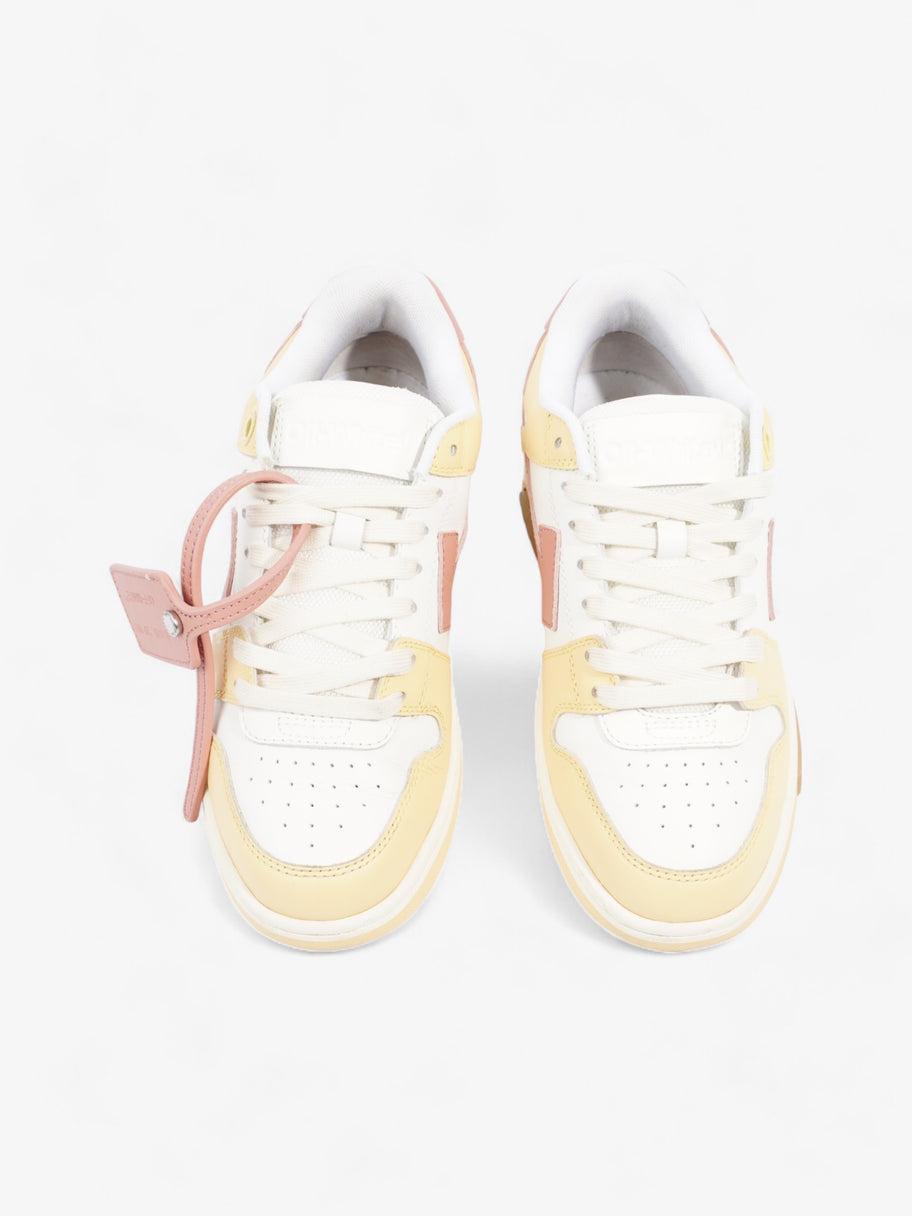 Off White Out Of Office Sneakers White / Yellow  / Pink Leather EU 38 UK 5 Image 8