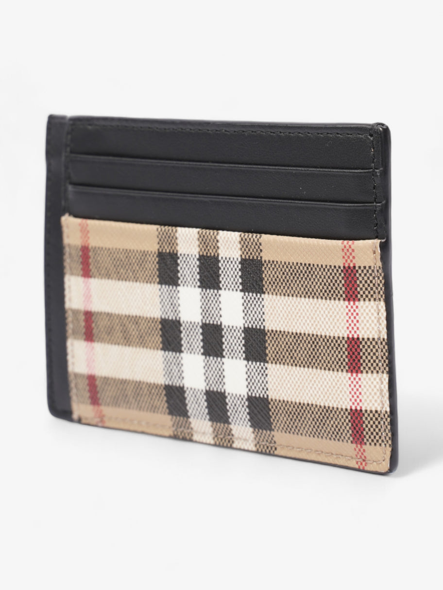 Burberry Check Money Clip Card Case Vintage Check Coated Canvas Image 4