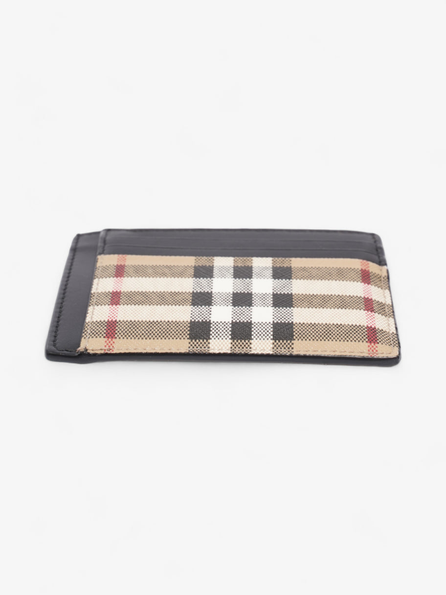 Burberry Check Money Clip Card Case Vintage Check Coated Canvas Image 5