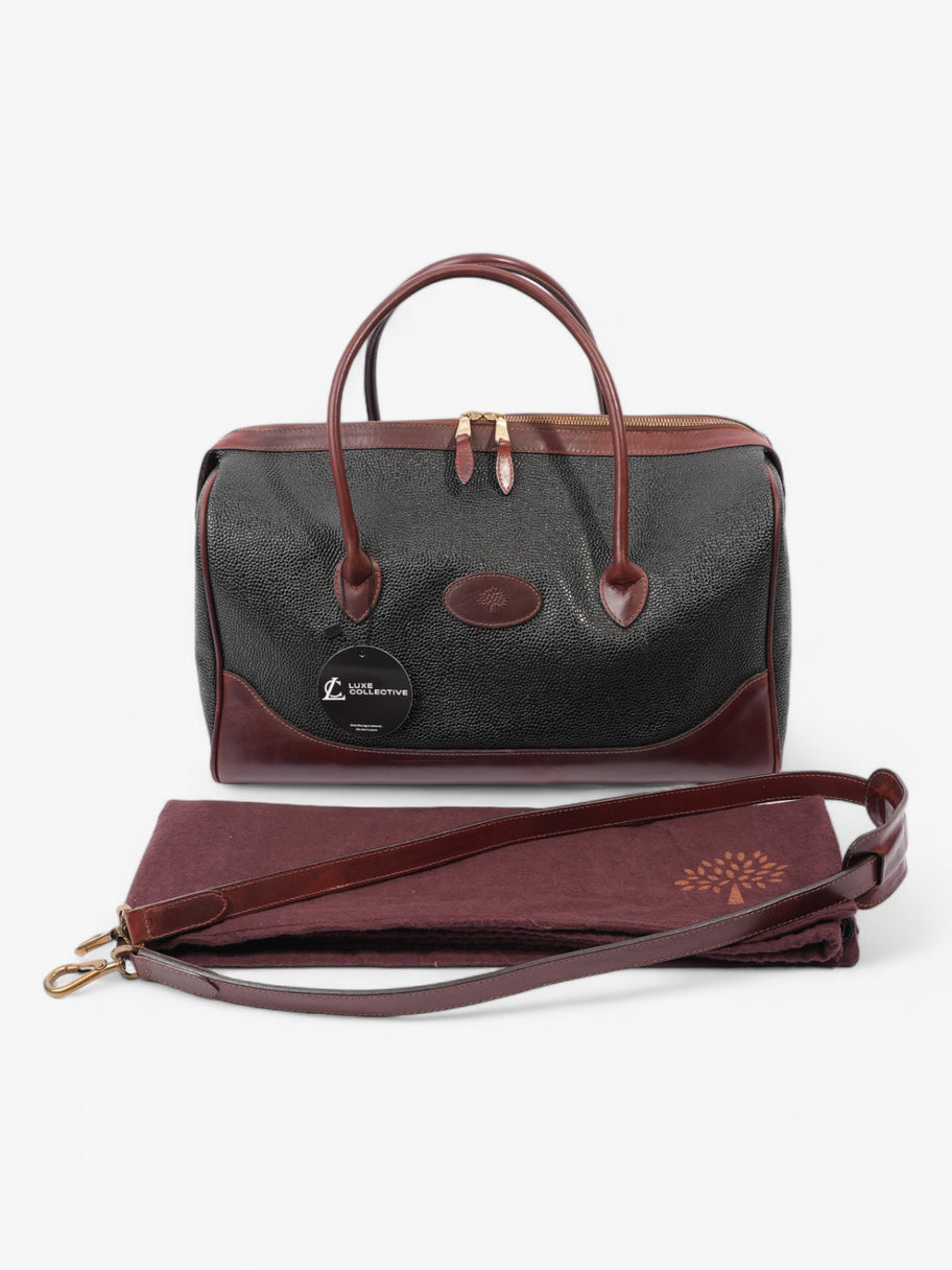 Mulberry Bowler Black / Brown Grained Leather Image 12