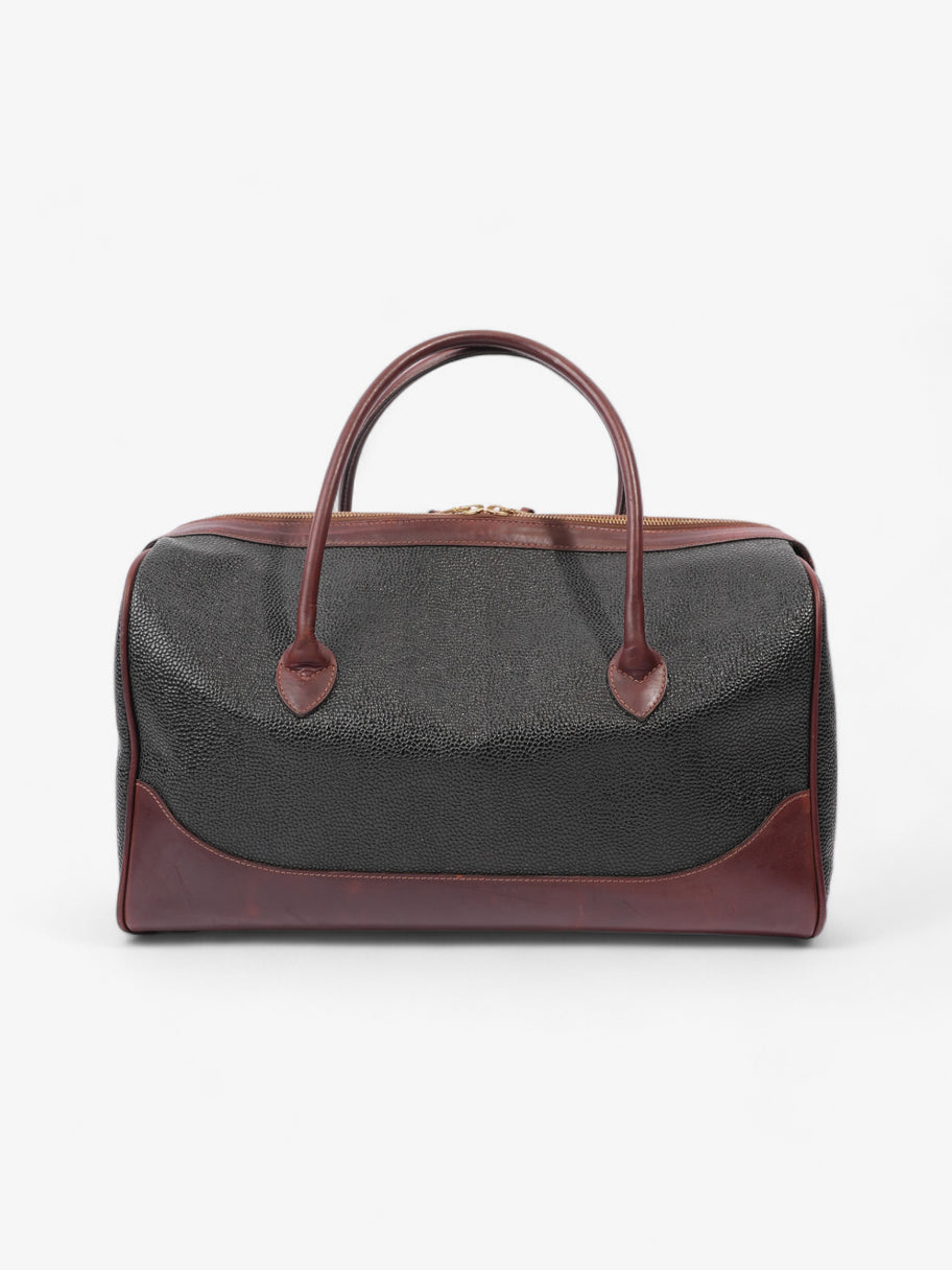 Mulberry Bowler Black / Brown Grained Leather Image 4