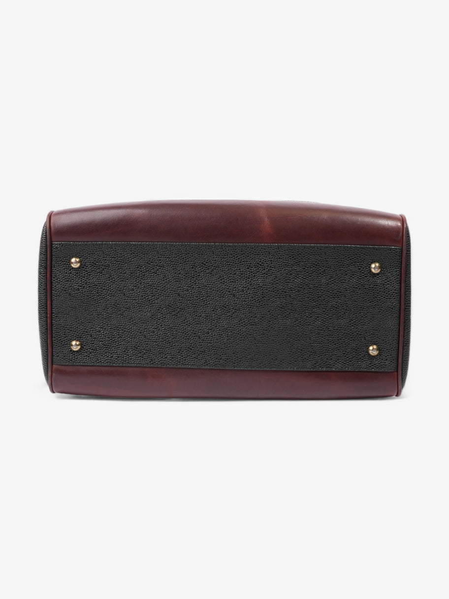 Mulberry Bowler Black / Brown Grained Leather Image 6