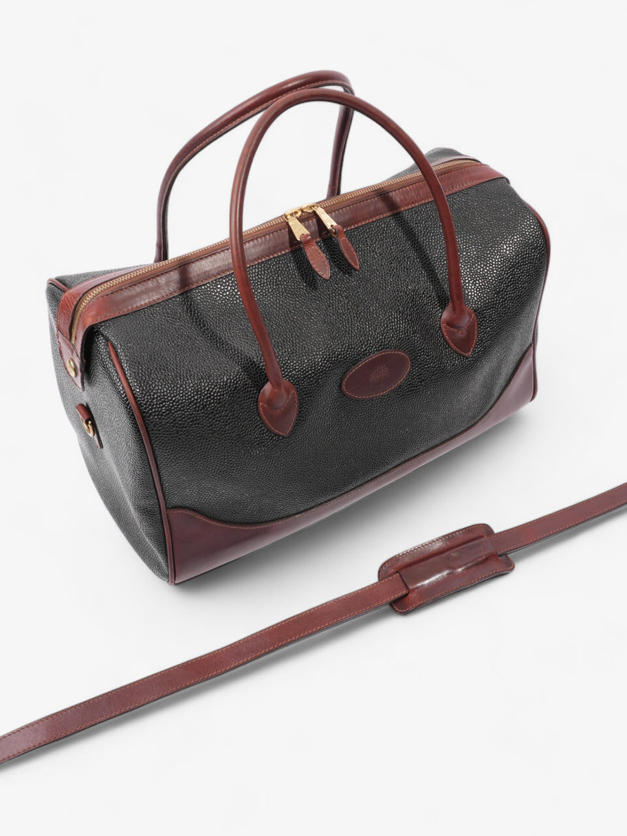 Mulberry Bowler Black / Brown Grained Leather Image 7