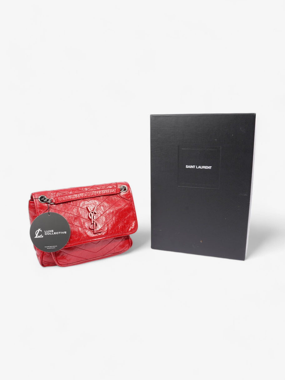 Saint Laurent Niki Red Calfskin Leather Medium Image 8