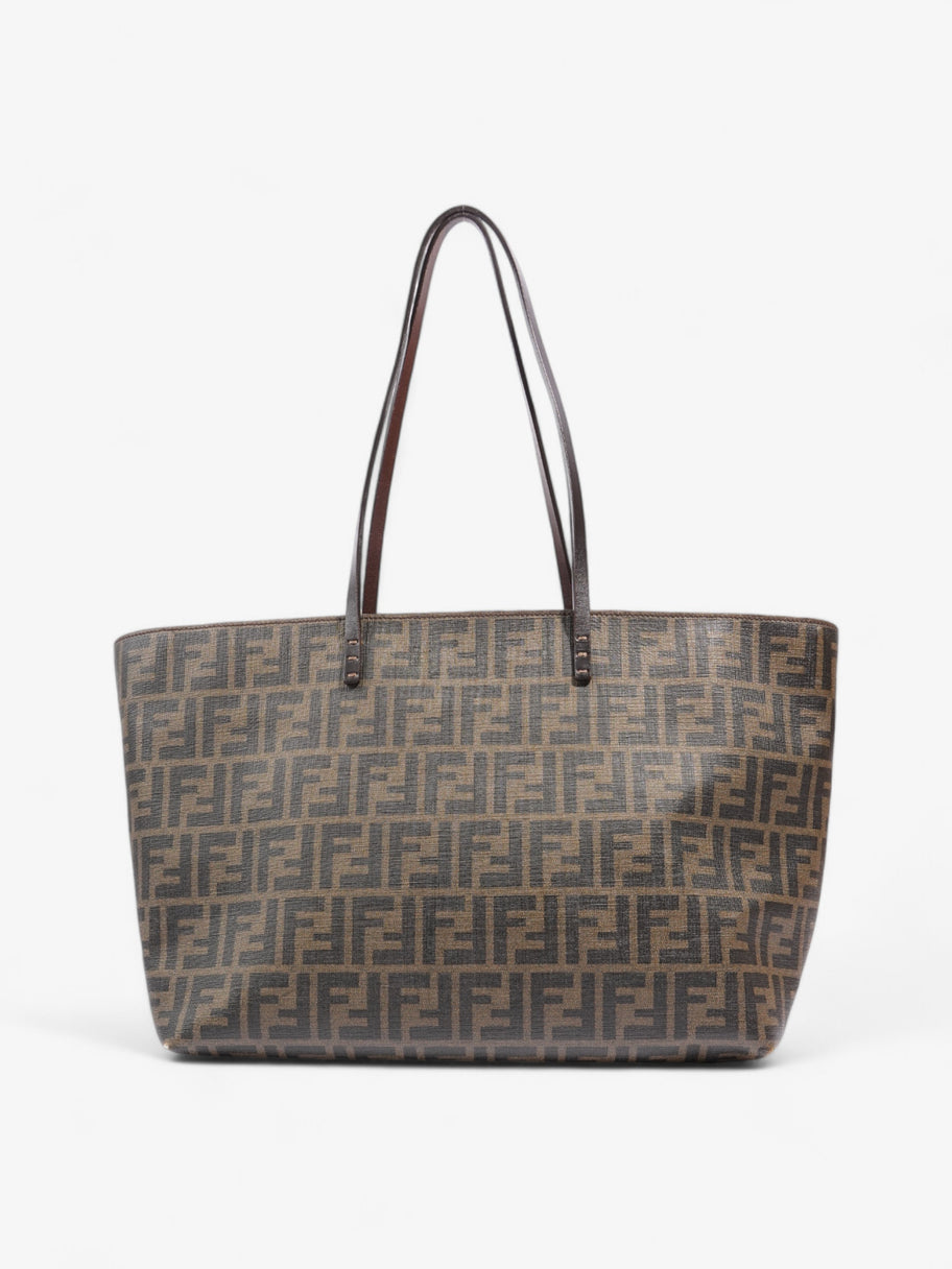 Fendi Zucca Tote Bag Tobacco / Black Canvas Image 1