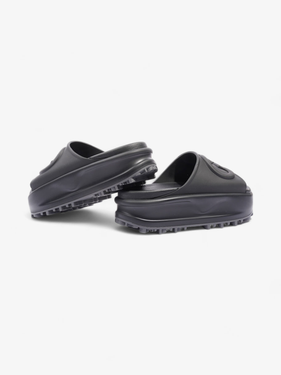 Gucci GG Platform Slides Black Rubber EU 35 UK 2 Image 9