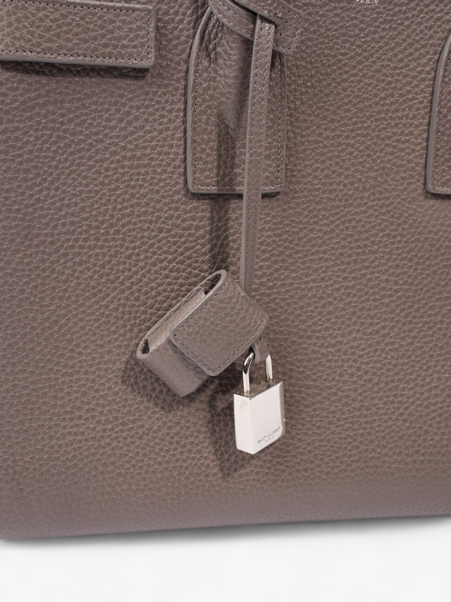 Saint Laurent Sac De Jour Grey Grained Leather Small Image 7