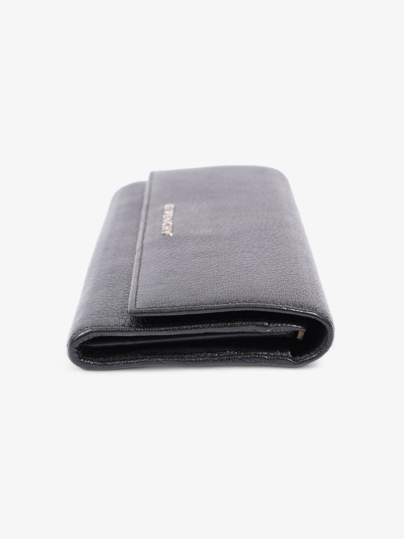  Givenchy Long Flap Wallet Black Leather