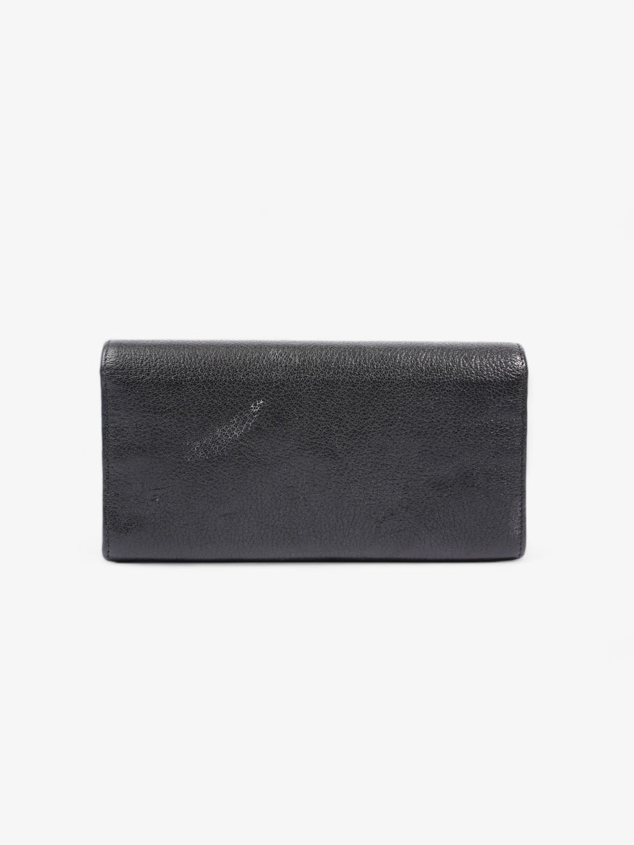 Givenchy Long Flap Wallet Black Leather Image 3