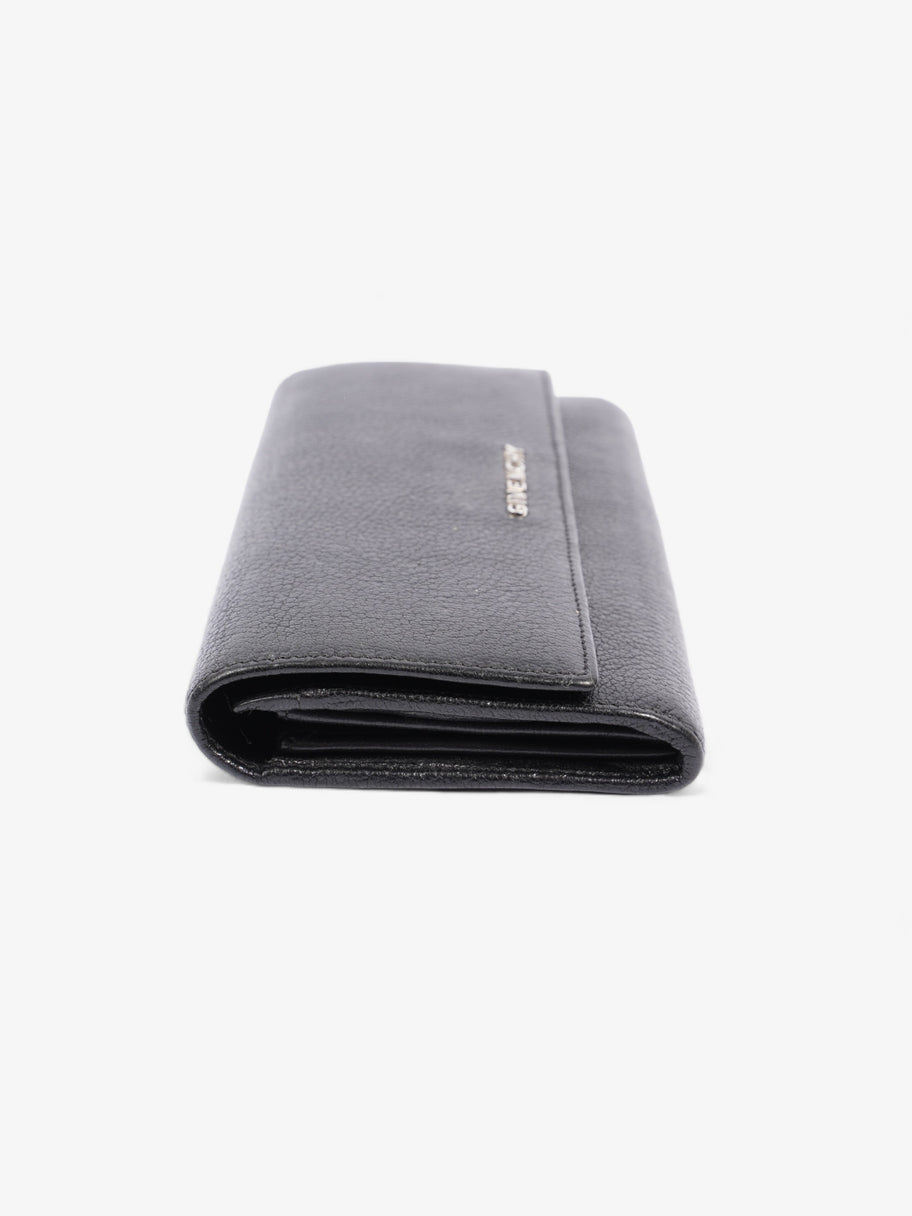 Givenchy Long Flap Wallet Black Leather Image 4