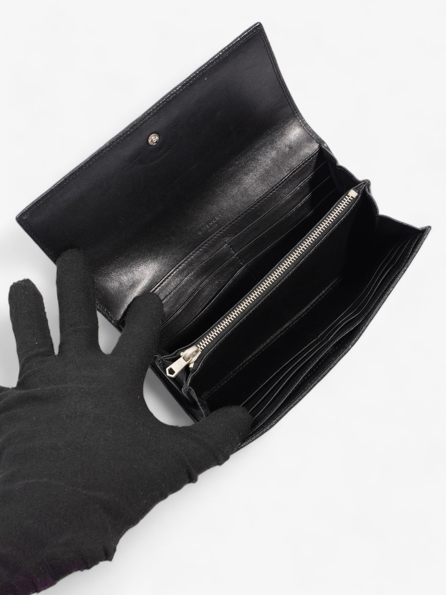 Givenchy Long Flap Wallet Black Leather Image 7