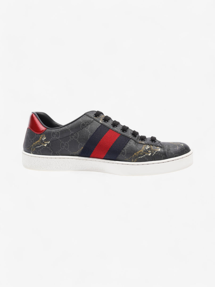 Gucci Ace GG Supreme Sneakers Black / Navy / Red Canvas EU 40 UK 6 Image 4