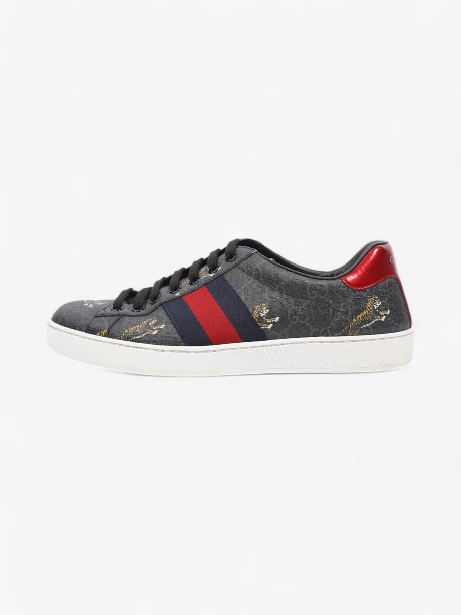 Gucci Ace GG Supreme Sneakers Black / Navy / Red Canvas EU 40 UK 6 Image 5