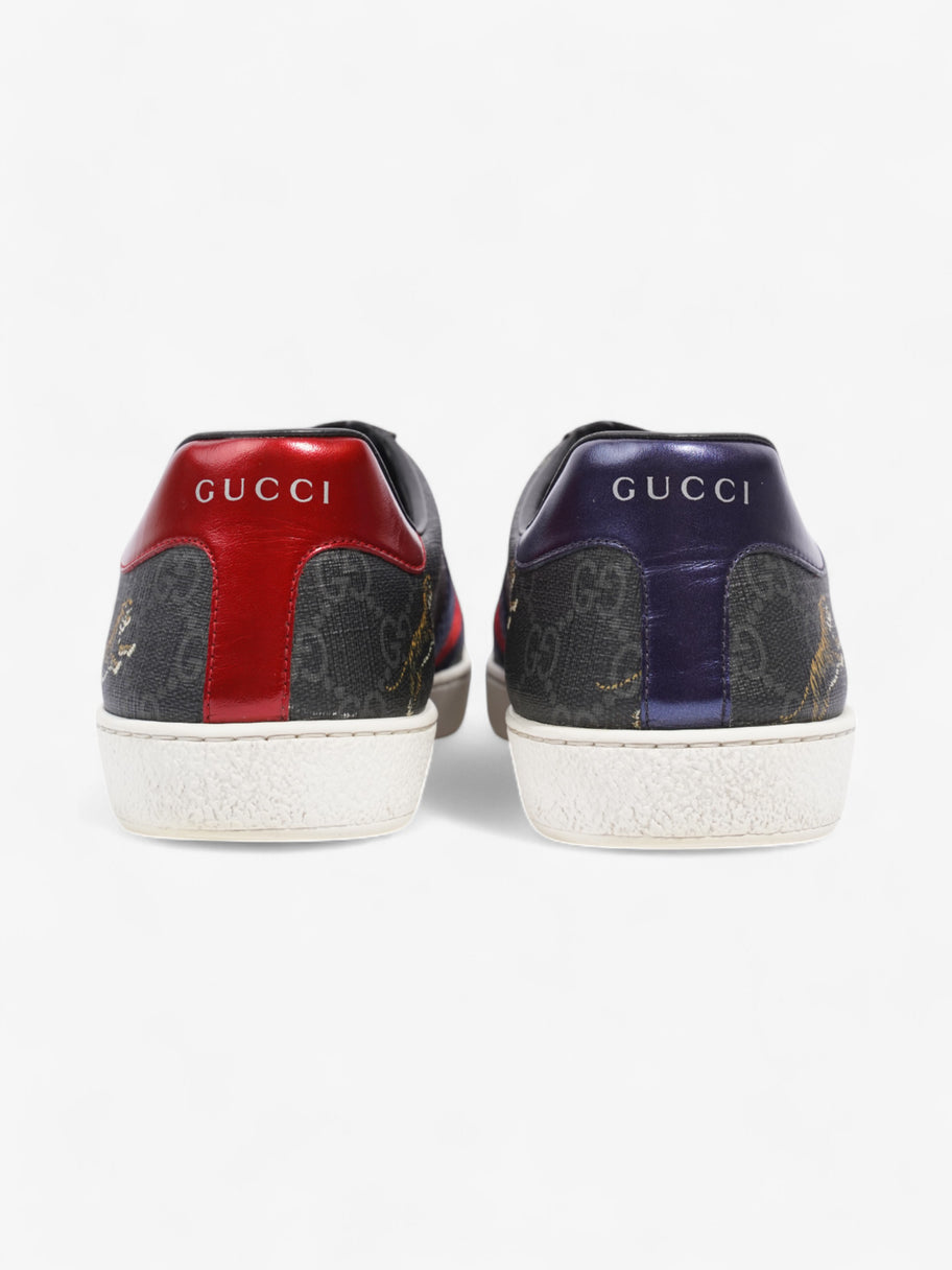 Gucci Ace GG Supreme Sneakers Black / Navy / Red Canvas EU 40 UK 6 Image 6