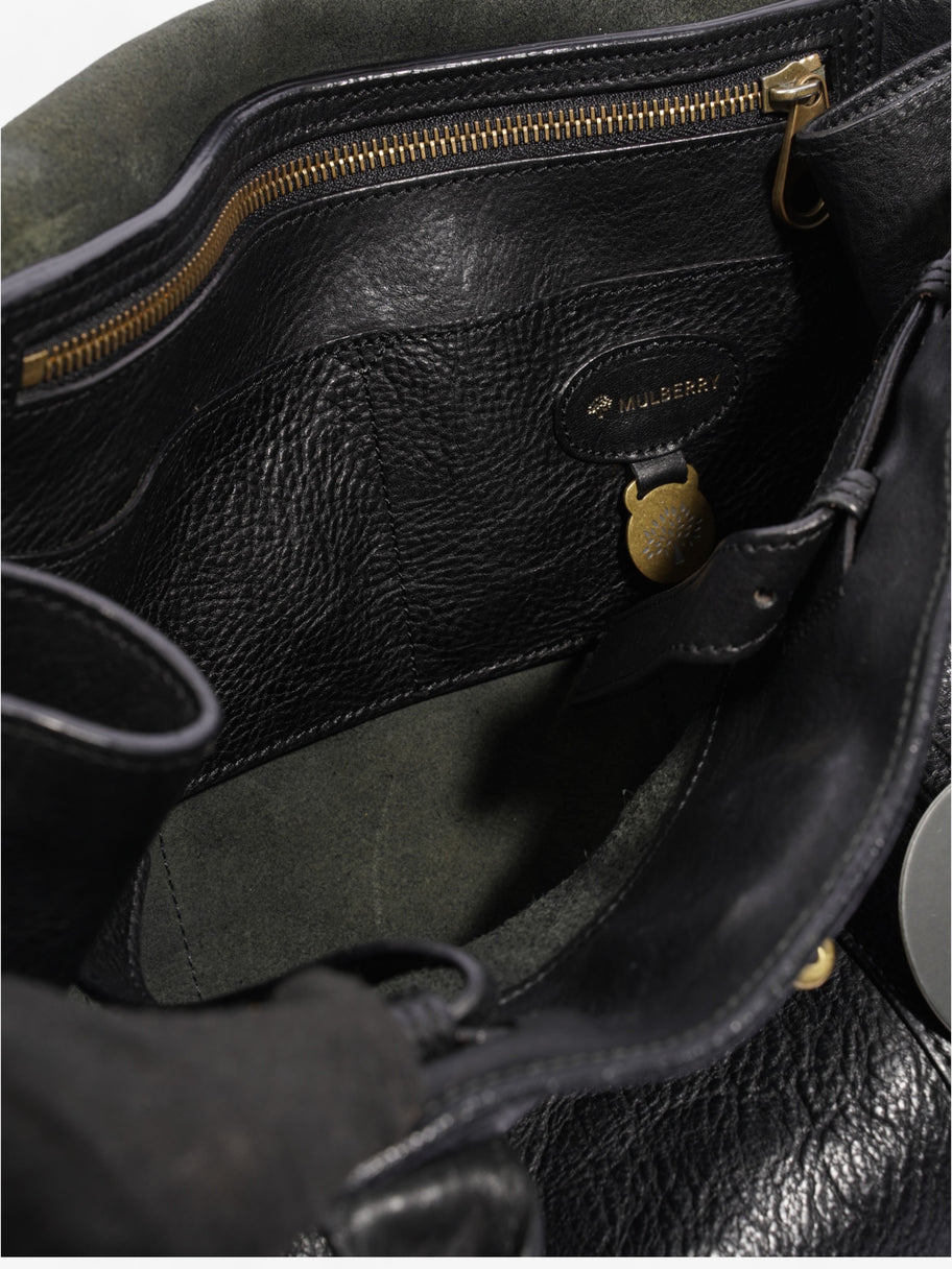 Mulberry Bayswater Black Grained Leather Image 9