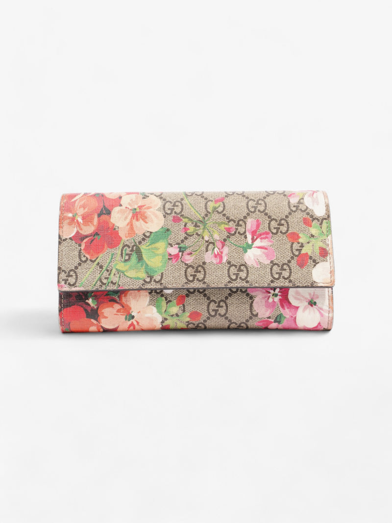  Gucci Continental Wallet GG Supreme / Bloom Canvas